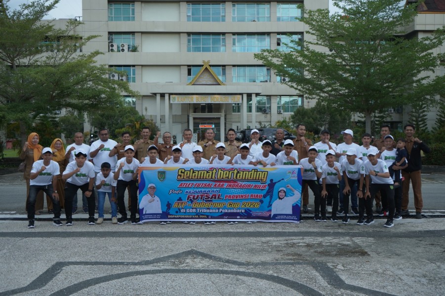 Pemkab Inhil Lepas Kontingen Futsal ke Gubernur Cup 2026,