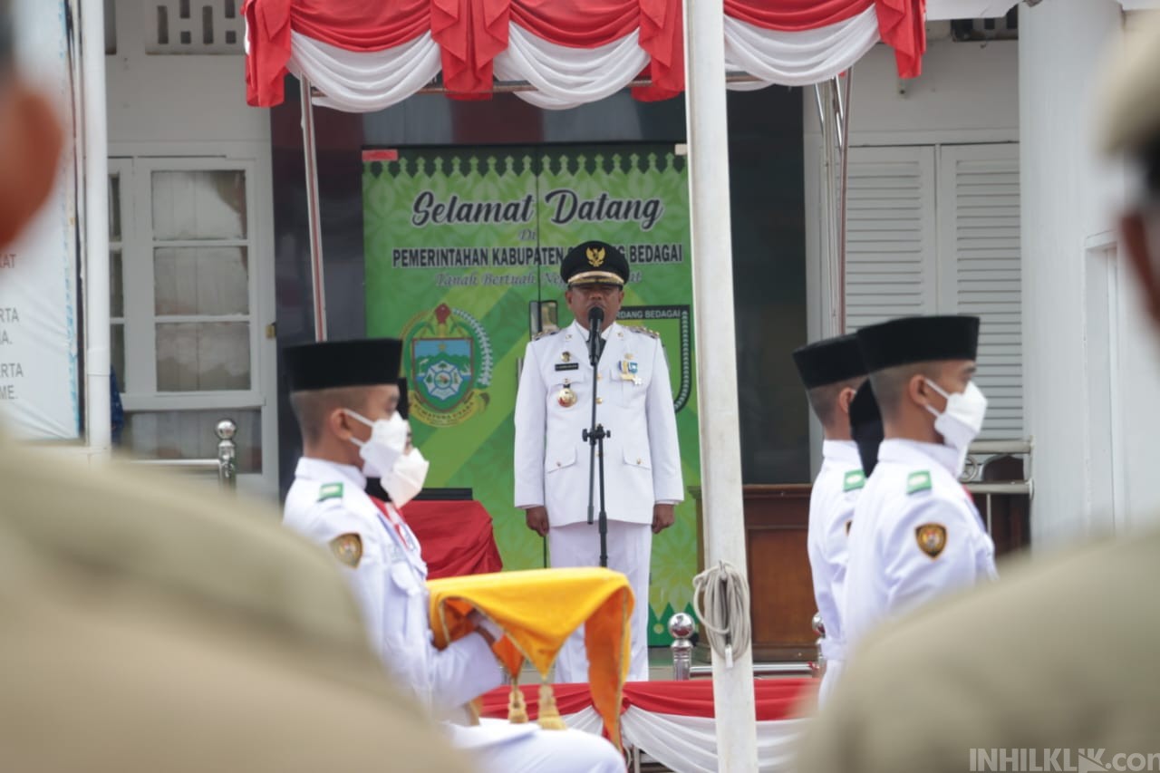 Pemkab Sergai Gelar Upacara HUT RI ke-77 dan Silaturahmi dengan Veteran