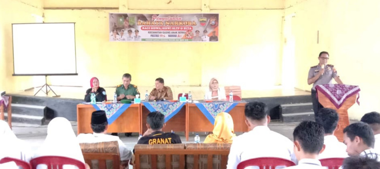 Polsek GAS Sosialiasi Bahaya Narkoba kepada Pelajar