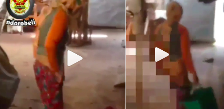Edan Bro! Ketahuan Mencuri, Wanita Ini Buka Celana di Depan Warga Sampai...