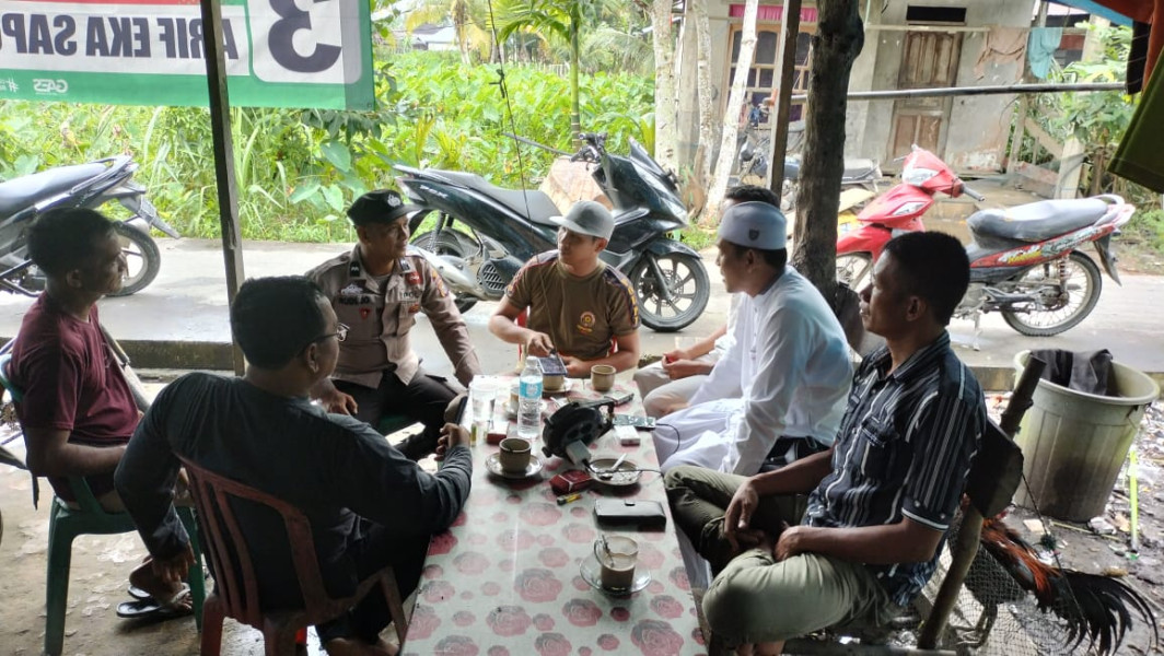 Lewat Cooling System, Kanit Binmas Polsek Sungai Batang Rangkul Masyarakat Ciptakan Pemilu Damai