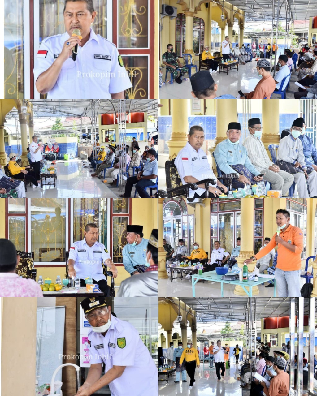 Wakil Bupati Inhil Sosialisasikan Pola Hidup Bersih Cegah Covid-19
