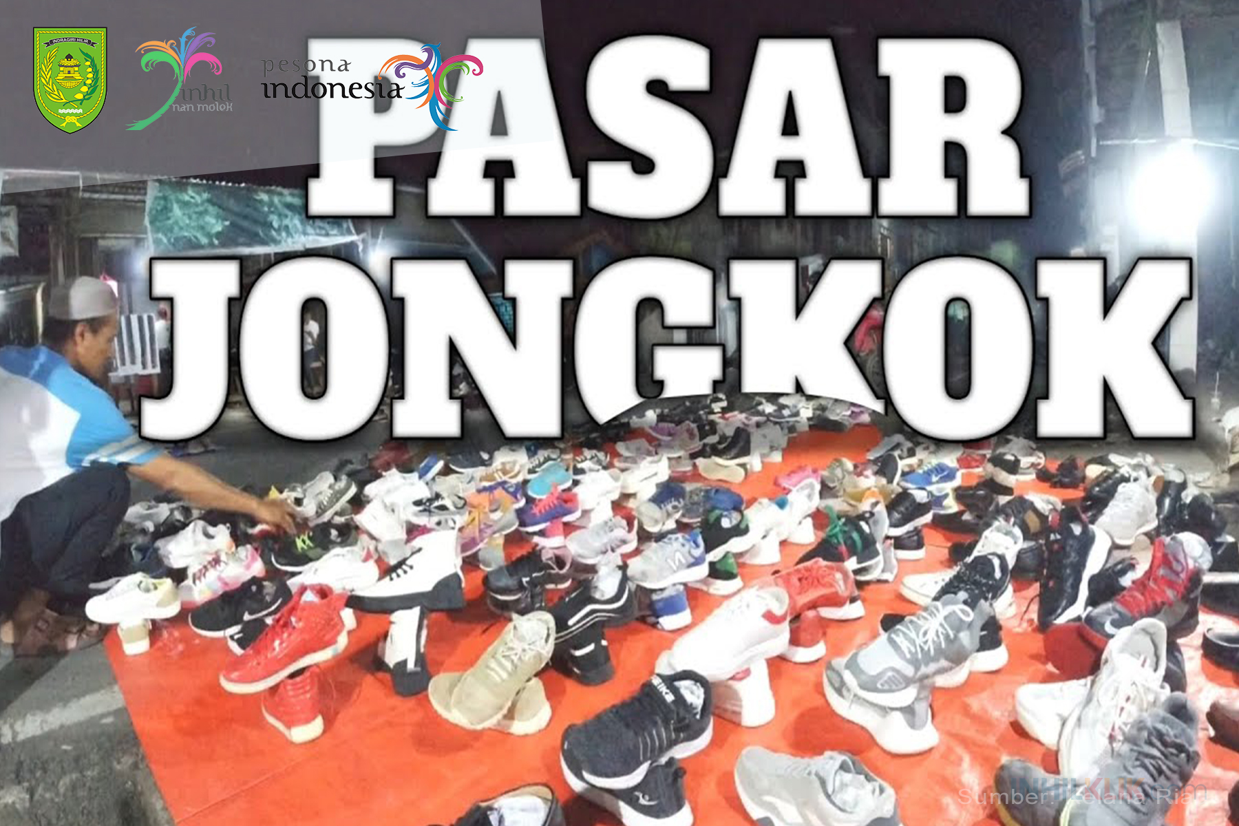 Pasar Jongkok, Wisata Belanja Barang Brended di Tembilahan