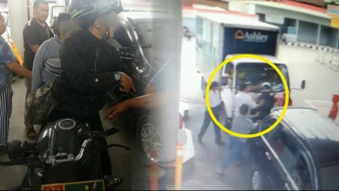Arogan... Tak Mau Antre, Oknum TNI Hajar Petugas SPBU