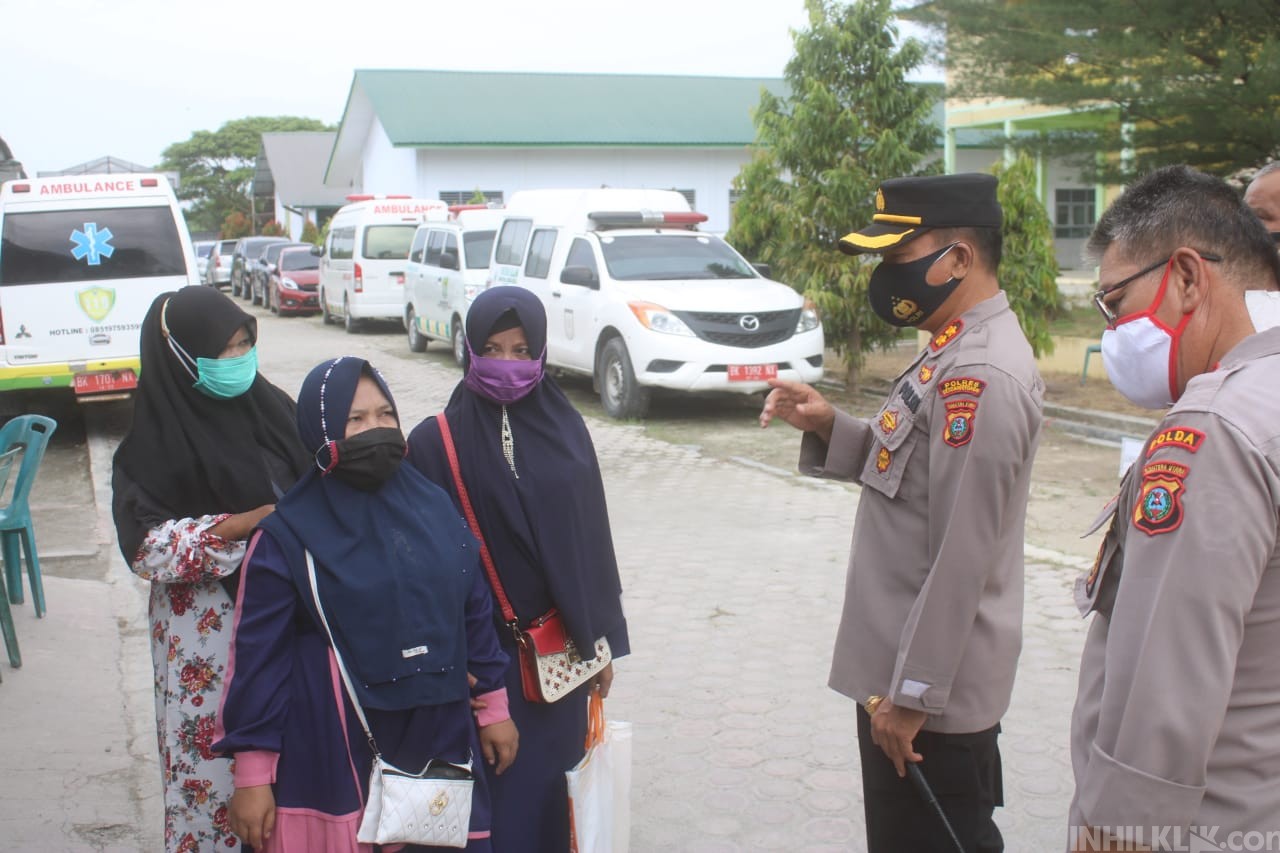 Kapolres Sergai Tinjau Pelaksanaan Gebyar Vaksin Massal 25000 Guru dan Lansia