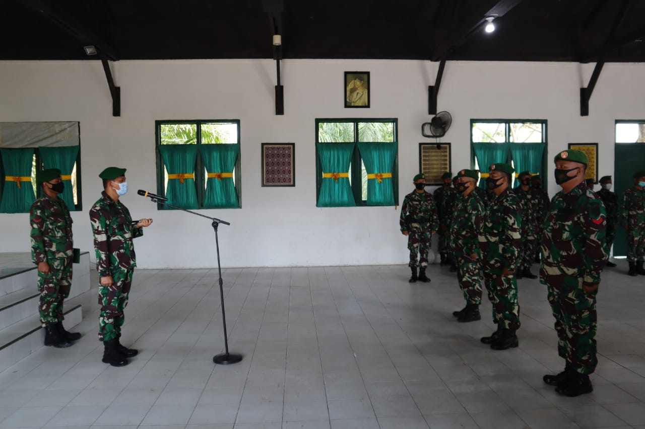20 Prajurit TNI Kodim 0314 Inhil Naik Pangkat