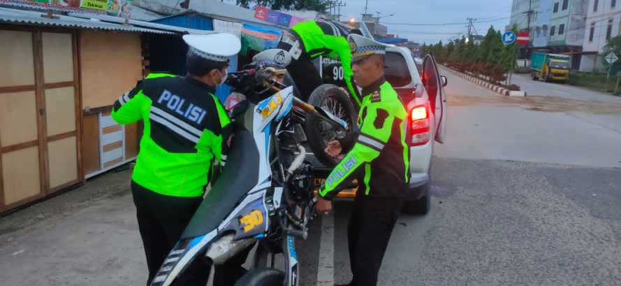 Sekelompok Pemuda di Amankan Satlantas Polres Inhil