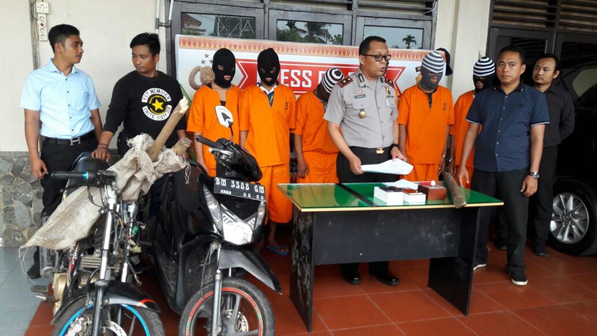 Polres Inhil Gelar Press Release Empat Kasus