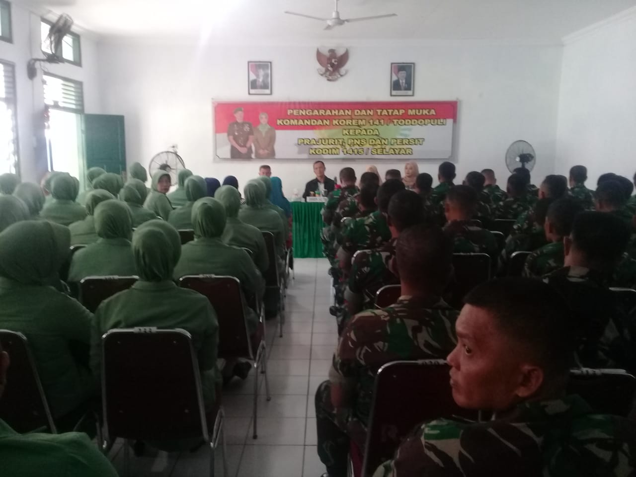 Predikat Kodim Terdepan Disematkan Danrem 141/Toddopuli Kepada Kodim 1415/Selayar