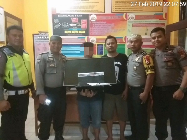 Curi TV dan DVD, Spesialis Curat di Inhu Digiring ke Sel