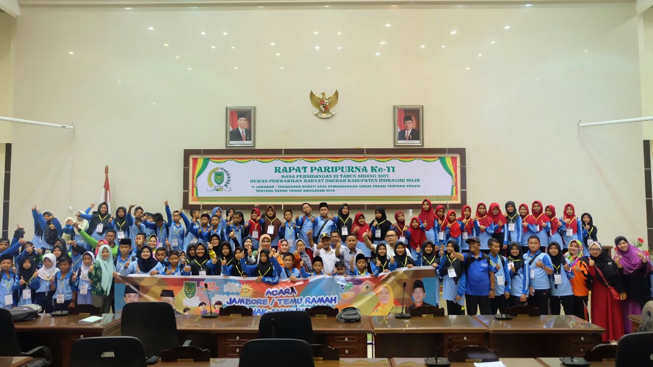 Diikuti 120 Peserta, Ketua DPRD Inhil Bimbing Langsung Peserta Jambore Anak PMKS