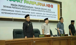 DPRD Inhil Gelar Paripurna ke-3 Masa Persidangan I Tahun 2024