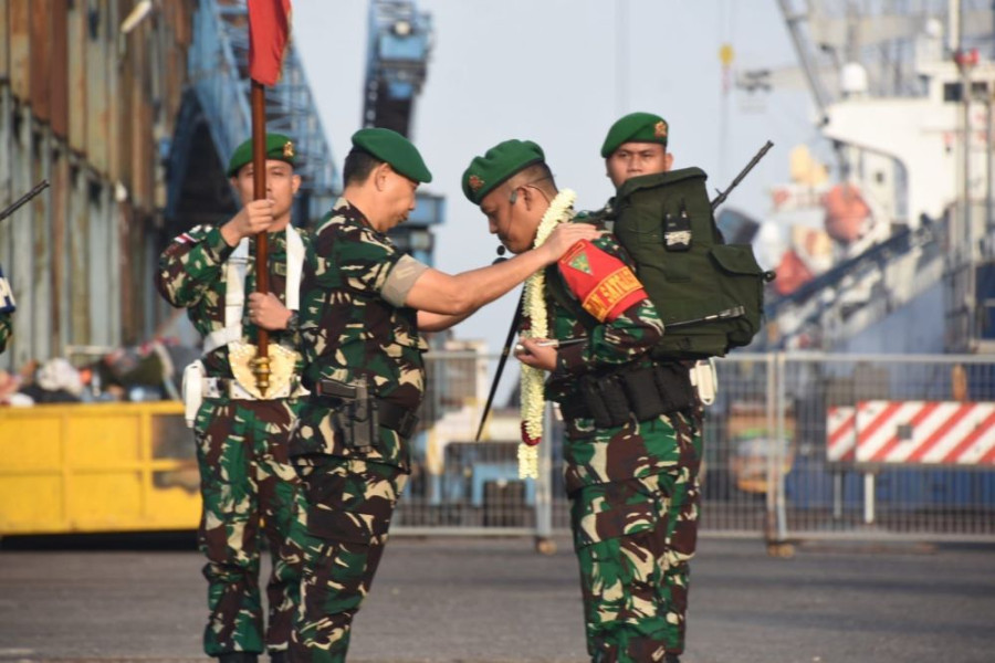 Satgas Pamtas RI-PNG dan Satgas Batalyon Infantri 132/Bima Sakti Tiba di Dumai
