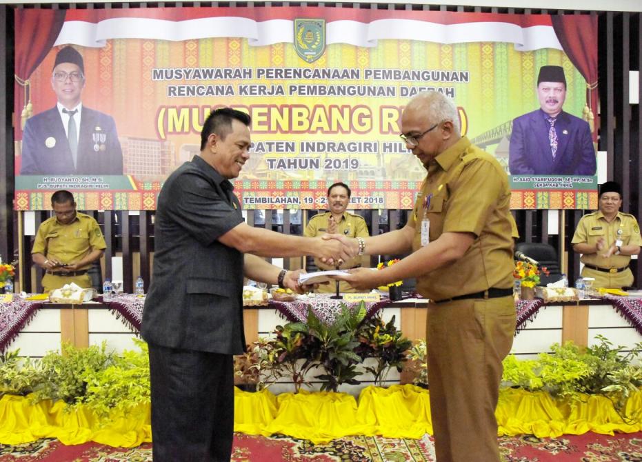 Musrenbang RKPD 2019, Pj Bupati Inhil Minta Inisiatif OPD Cari Sumber Dana Lain