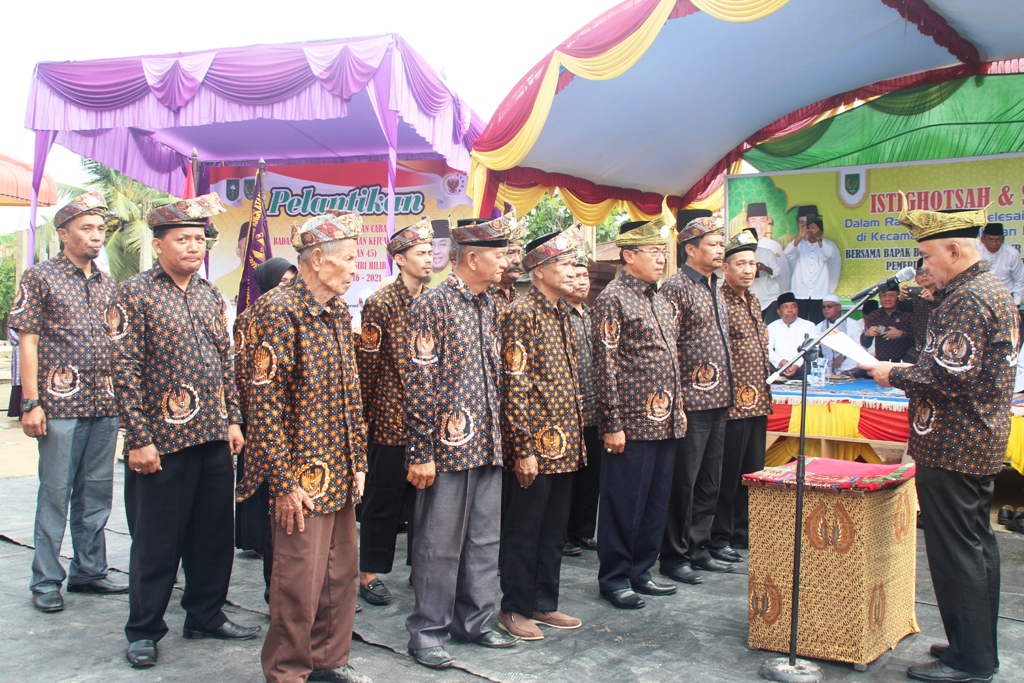 Pembangunan Tembilahan Hulu Rampung, Pemcam dan Masyarakat Gelar Syukuran