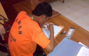 Seorang Siswa Di Bengkalis Jalani UN Didalam Sel Penjara