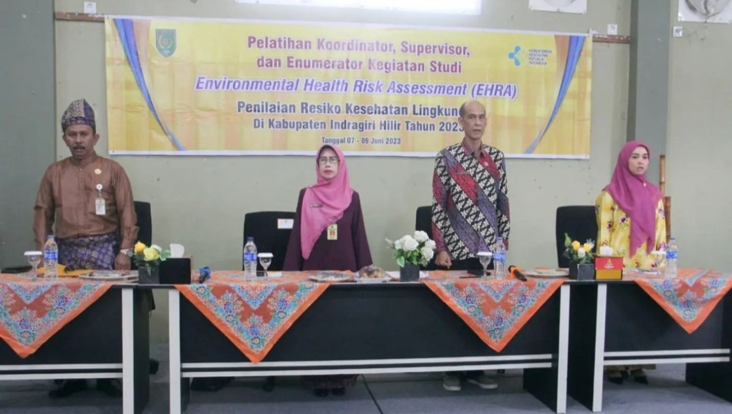 Pemkab Buka Kegiatan Stydi ERA Penilaian Resiko Kesehatan Lingkungan di Inhil
