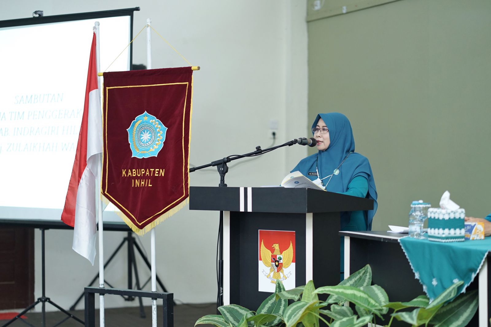 Sekda  Buka Rakernas IX TP PKK Inhil