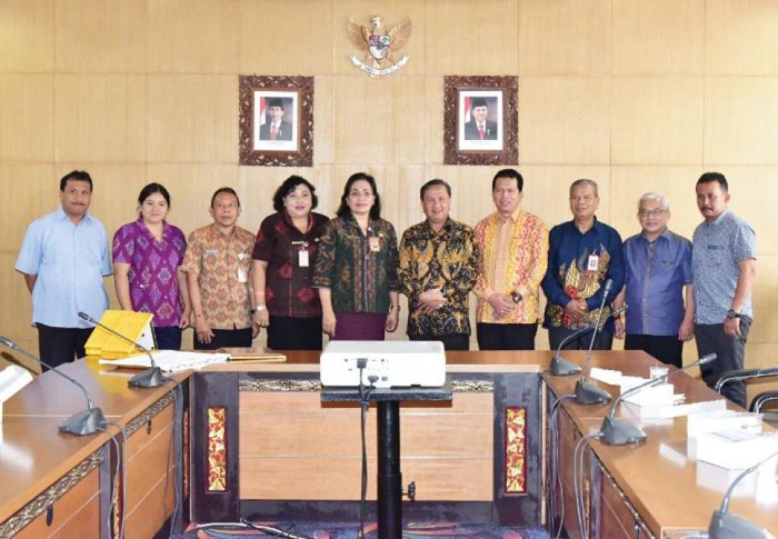 Dipimpin Wabup H. Rosman Malomo, KPA Inhil Kunjungi KPA Kota Denpasar