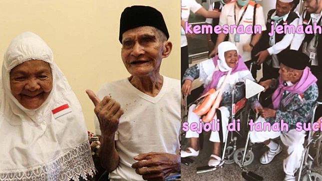 Kakek Nenek Tak Mau Pisah saat Berangkat Haji, Bergandengan hingga Cemburu pada Petugas