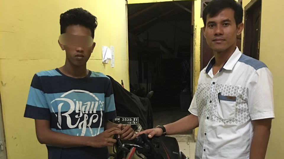 Tak Butuh Waktu Lama, Polisi Berhasil Bekuk Pelaku Curanmor di Pekanbaru