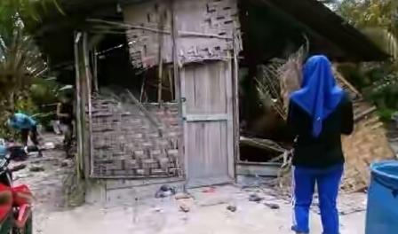 Dua Rumah di Bengkalis Menjadi Sasaran Amuk Puluhan Gajah