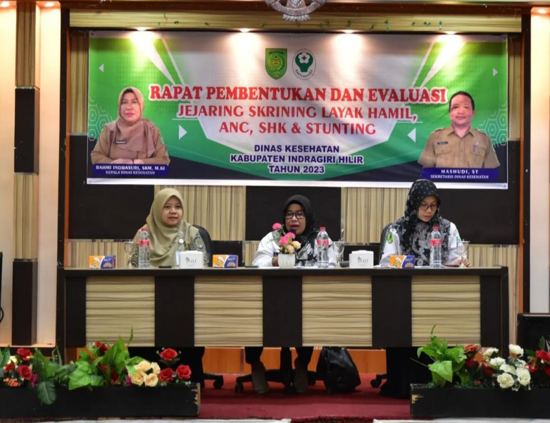 Dinkes Inhil Gelar Rapat Pembentukan dan Evaluasi Jejaring Skrining