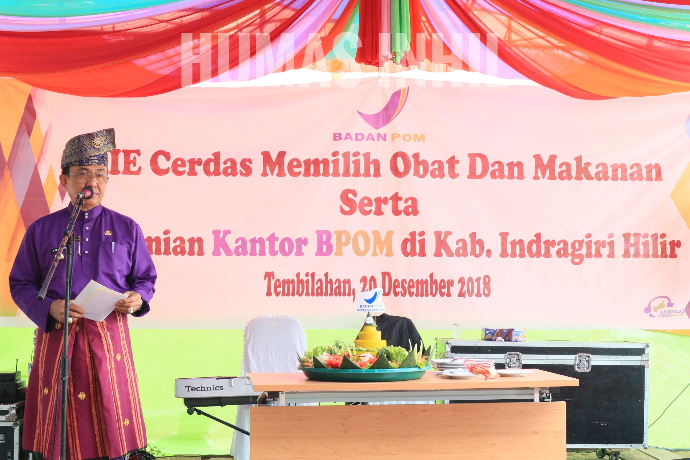 Bupati, HM Wardan Resmikan BPOM Inhil