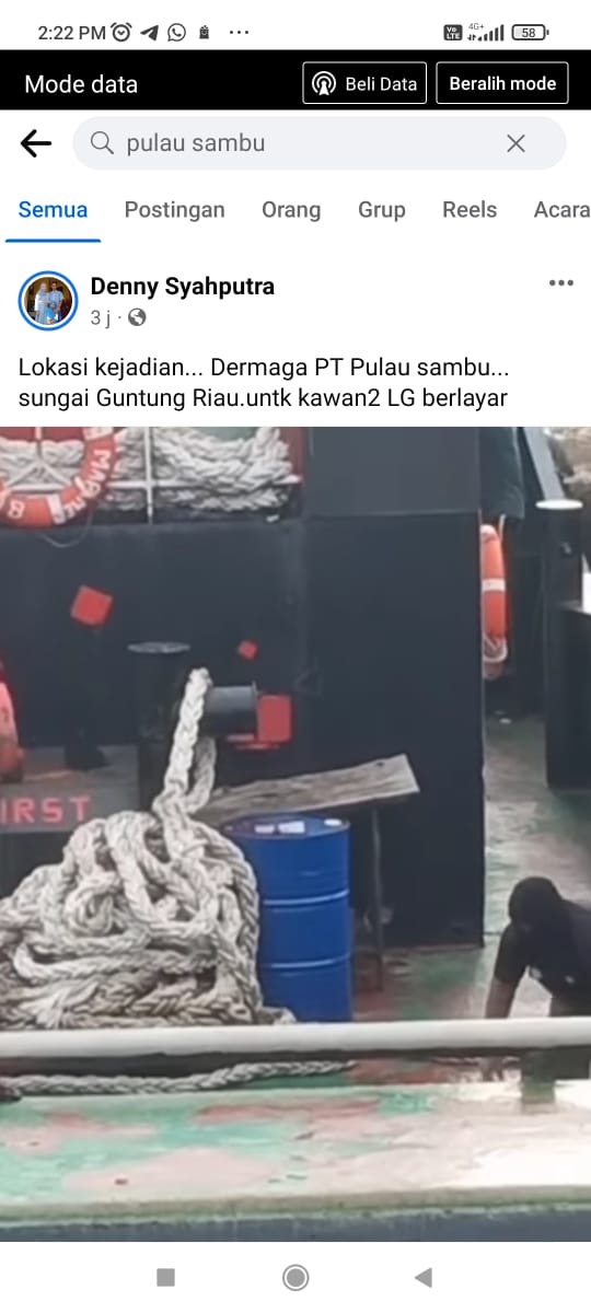 [HOAX] Video Perampokan Kapal di Guntung