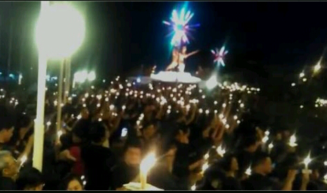 Massa Pro Ahok Batal Gelar Aksi Bakar Lilin, Asykar Theking dan Ormas Duduki Tugu Perjuangan Pekanbaru