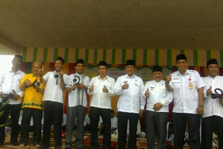 Gaung Terima 11 Mesin Pemadam Kebakaran Dari Bupati Inhil