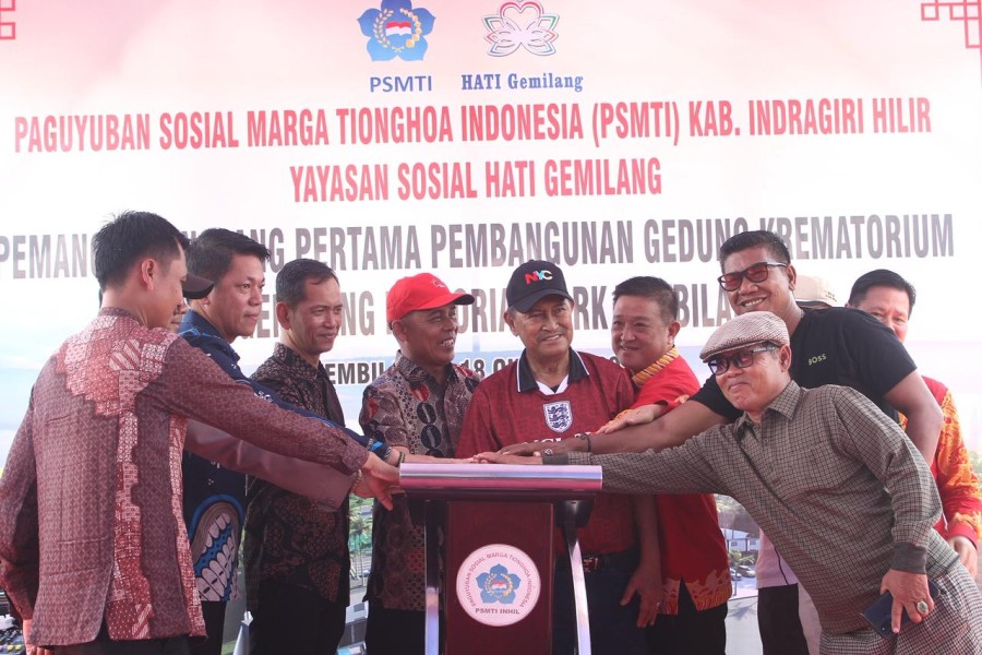 Anggota DPRD Inhil Hadiri Pemancangan Pertama Gedung Krematorium Hati Gemilang Memorial Park Tembilahan