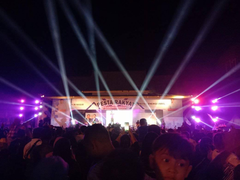 Pesta Rakyat di Tembilahan, M Nasir Optimis Prabowo-Gibran Menang Besar di Riau
