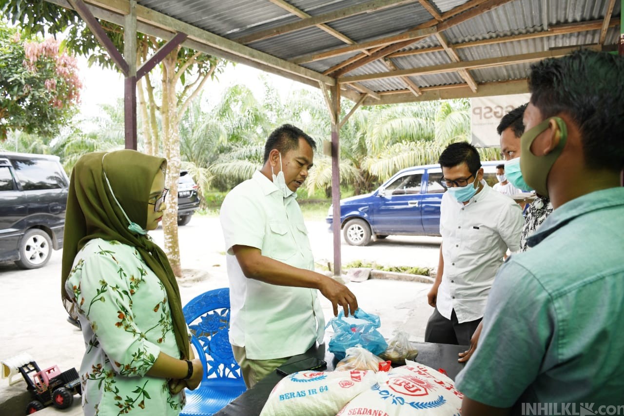 Wabup Sergai Tinjau Pendistribusian BPNT di E-Warong Desa Sei Buluh