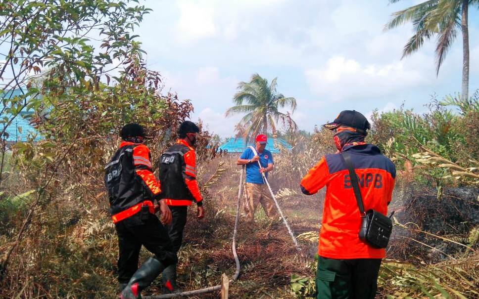 Gerak Cepat BPBD Inhil, Berhasil Padamkan Karhutla di Kecamatan Kateman   