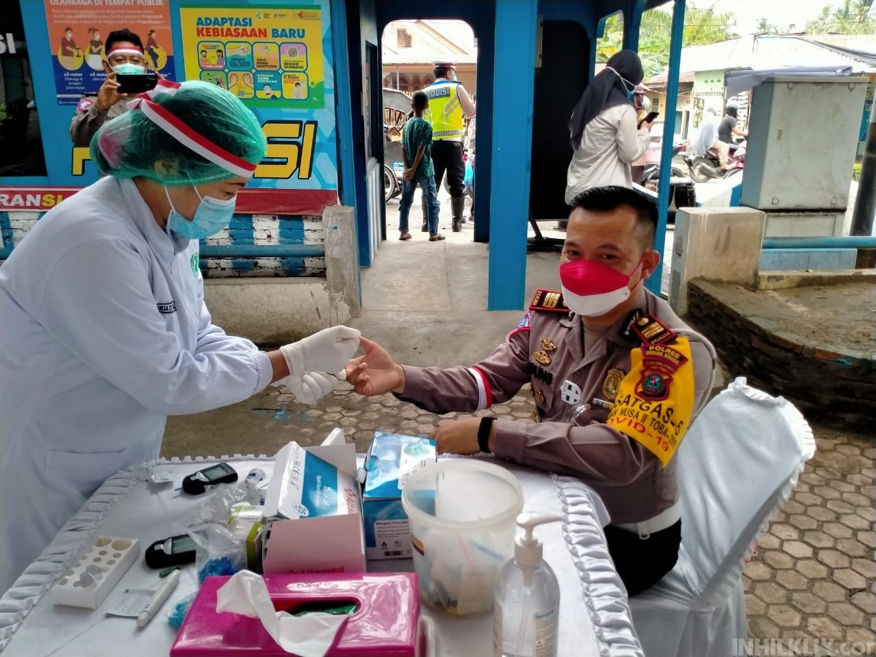 Meriahkan HUT RI ke 76, Satlantas Polres Sergai Gelar Bakti Kesehatan 