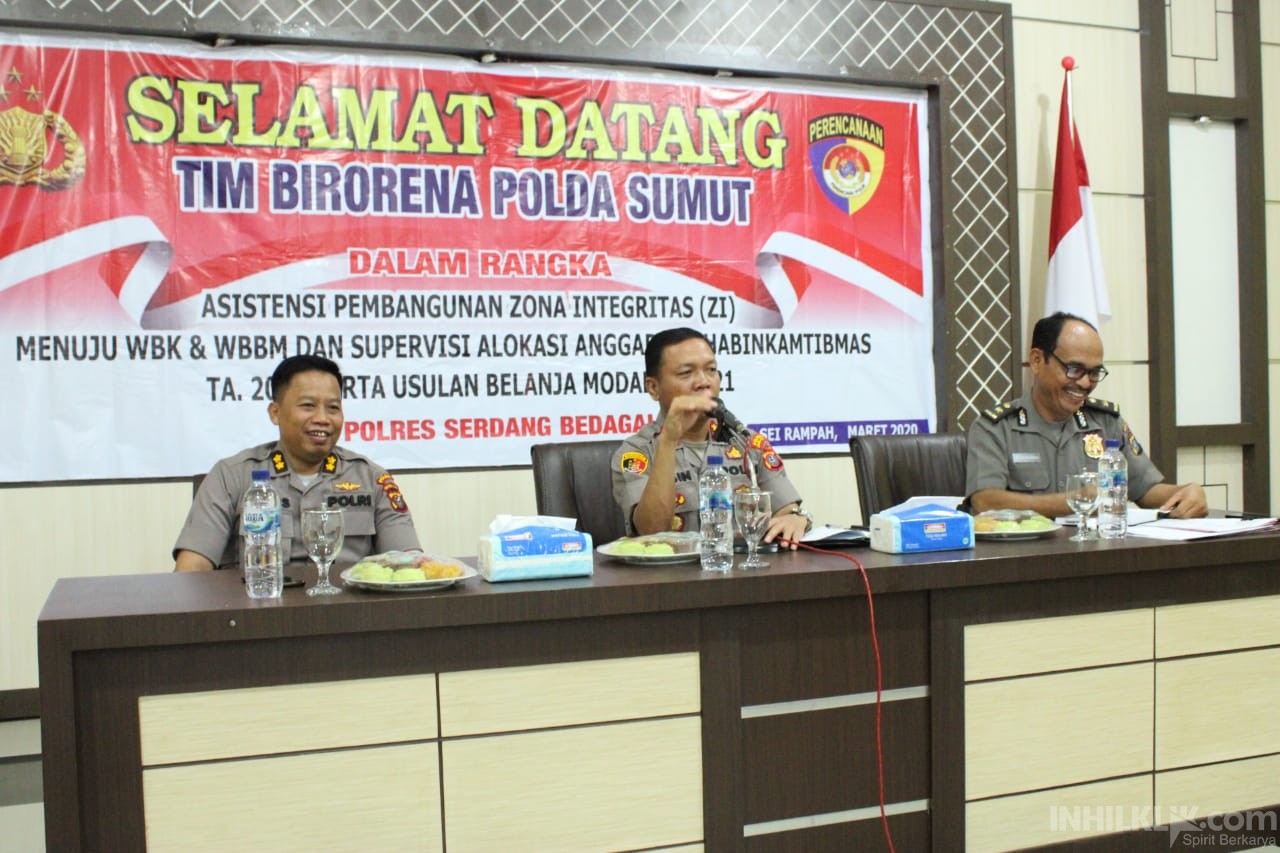 Kapolres Sergai Terima Kunjungan Tim Birorena Polda Sumut