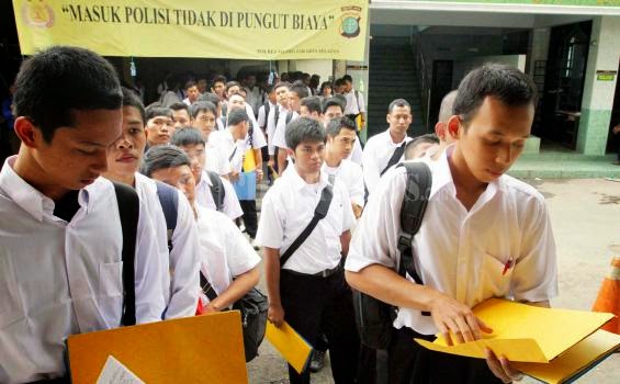 334 Calon Polri Daftar ke Polresta Pekanbaru