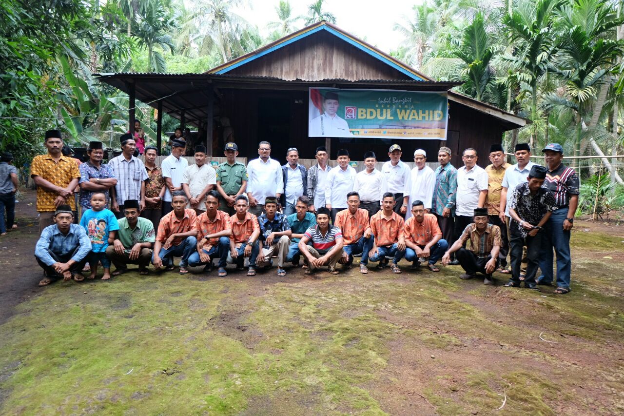 Cabup Inhil Abdul Wahid Sudah Mulai Sosialisasikan Program Kerja ke Daerah-Daerah
