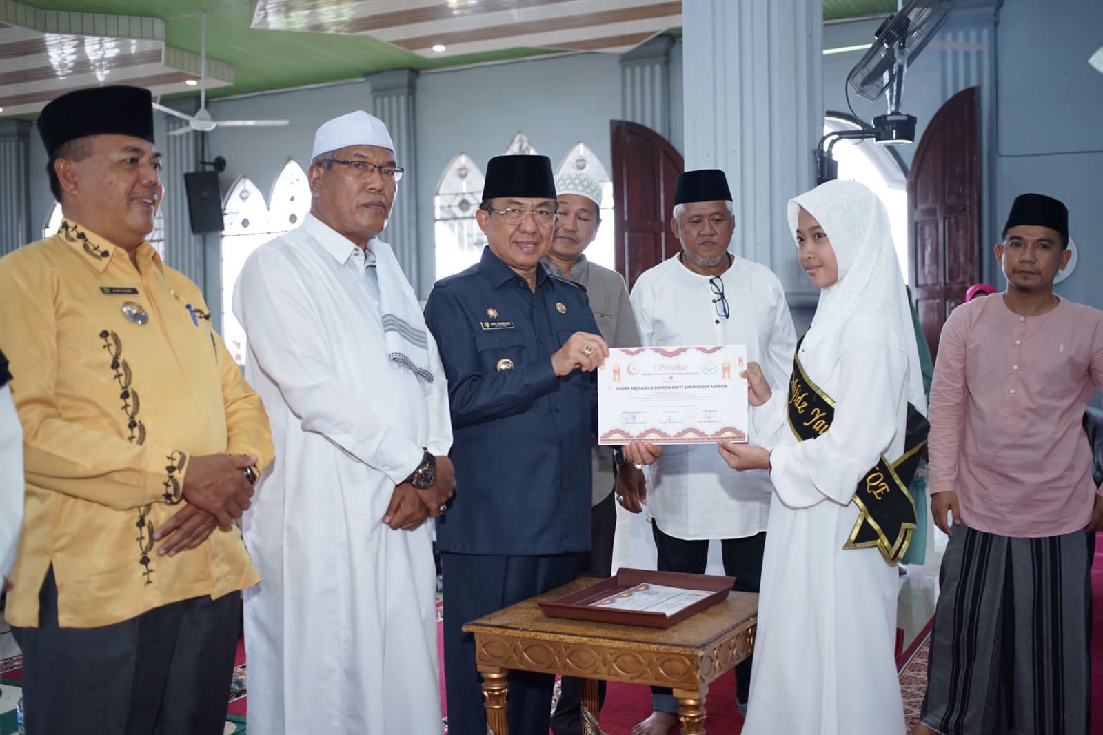 Bupati Inhil Berharap Jebolan Rumah Tahfiz Imami Mesjid Se-Kabupaten Inhil