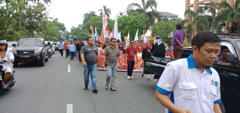 Aksi Damai Ratusan Buruh di Riau, Ini Sejumlah Tuntutan dan Keluh-Kesahnya