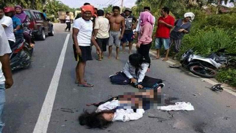 Kecelakaan Maut di Rohul, Seorang Siswi Meninggal Dunia