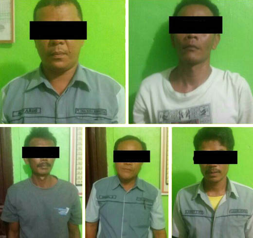 Main Judi Qiu-qiu, 5 Karyawan PT EDI dan 5 Warga Rohul Ditangkap