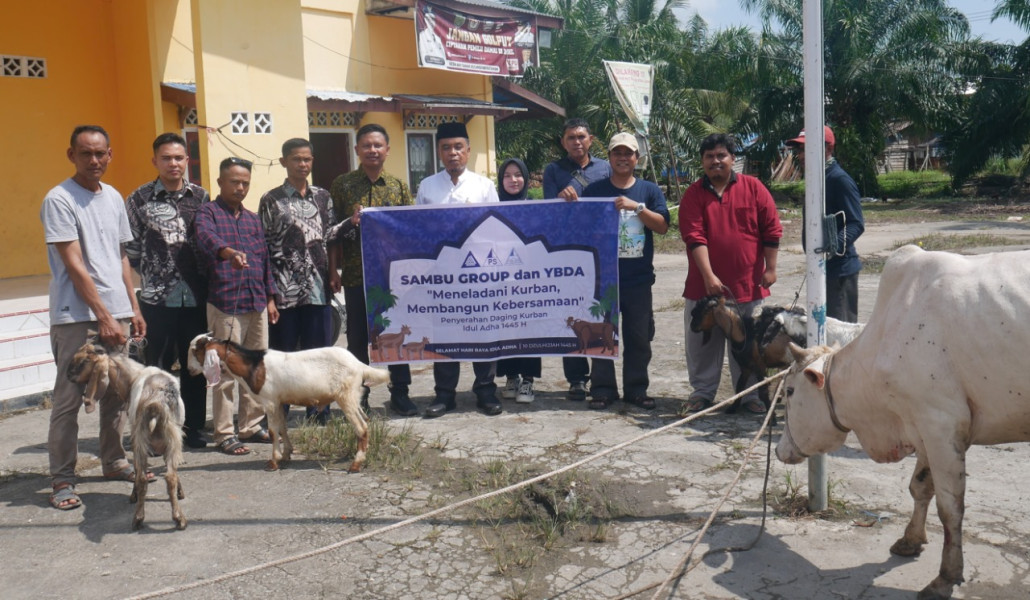 Sambu Group dan YBDA Berbagi Kebahagiaan Hari Raya Kurban 1445 H