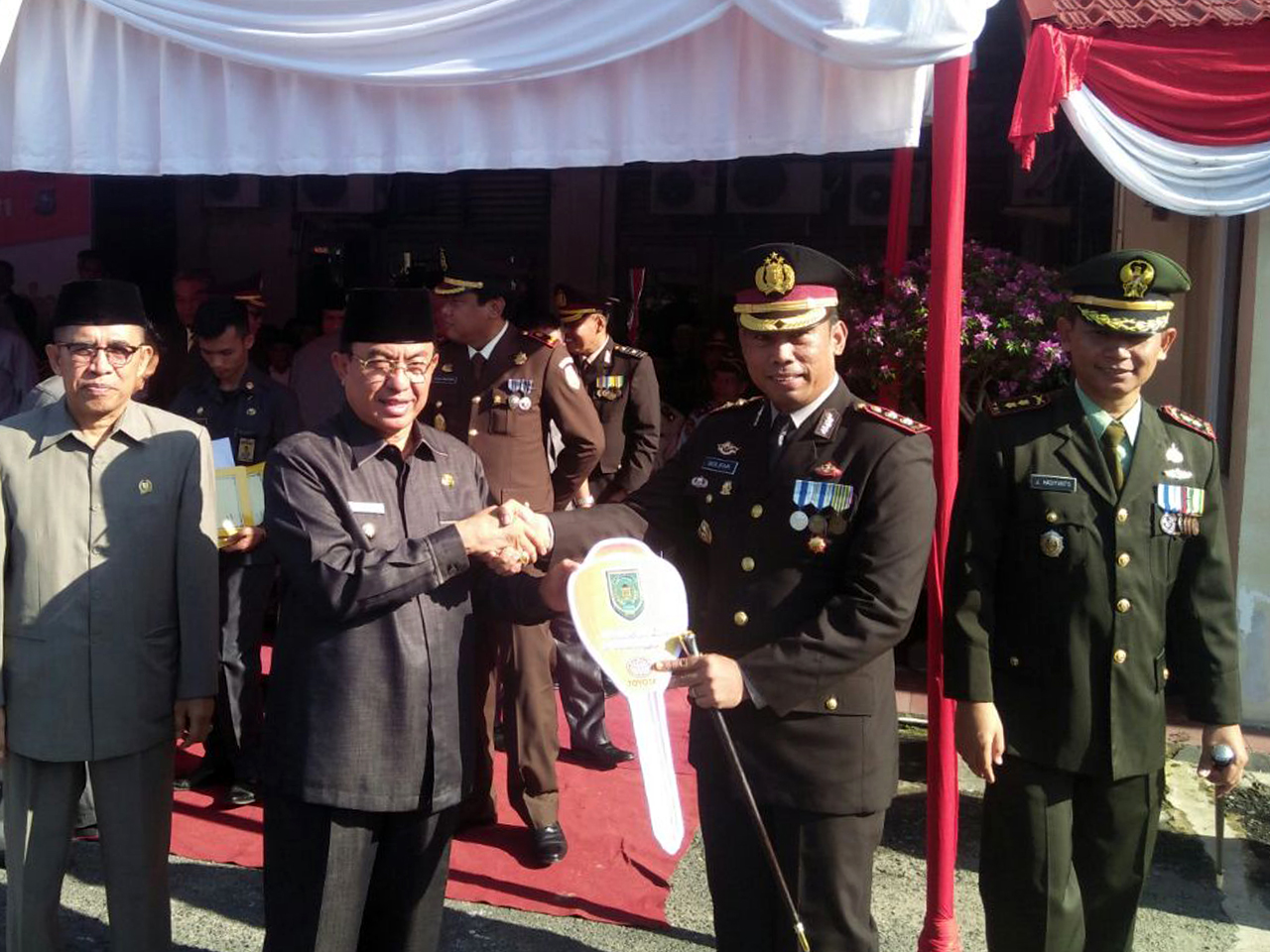 Genjutsu dari 12 Brigadir Remaja Meriahkan HUT ke-71 Bhayangkara di Inhil