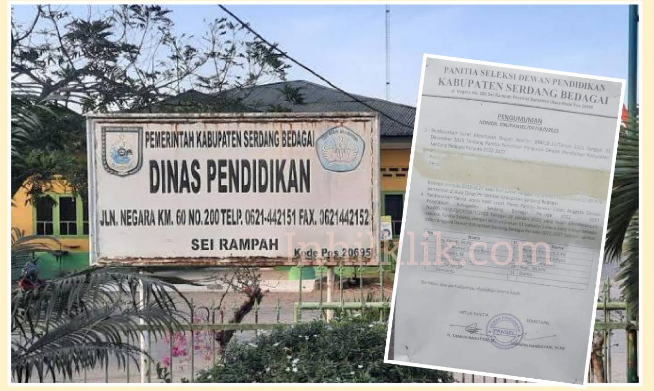 Pansel Dewan Pendidikan Kabupaten Sergai Dinilai Tidak Selektif