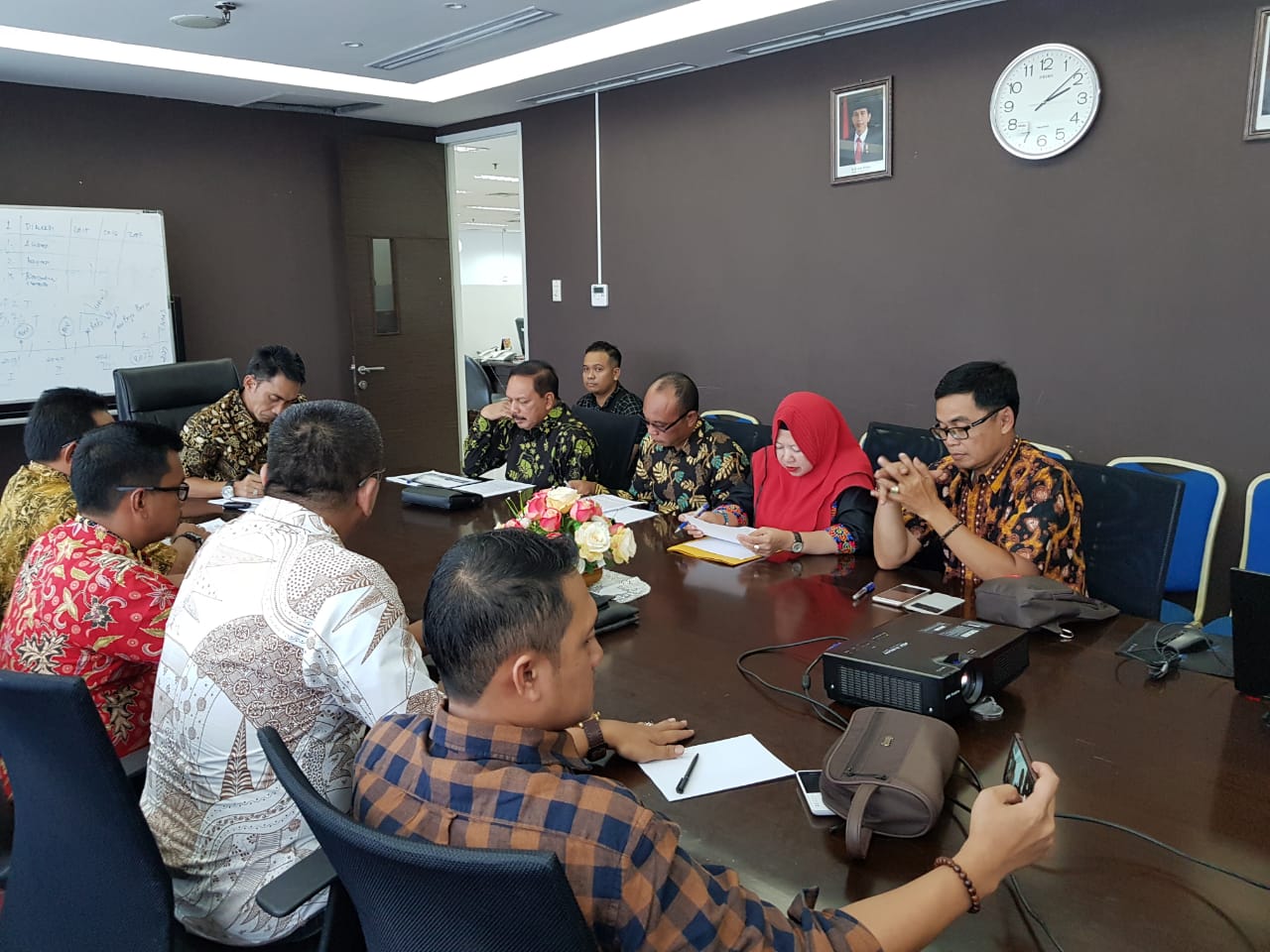 Sekda Pimpin Koordinasi Dan Konsultasi TAPD Inhil Ke Kemendagri RI