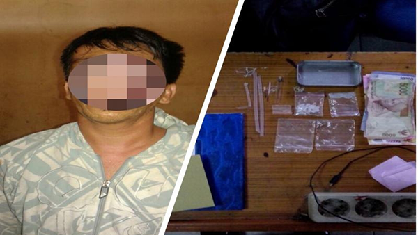 Nekat Bawa Sabu-Sabu, Pengunjung Mapolres Bengkalis Digari