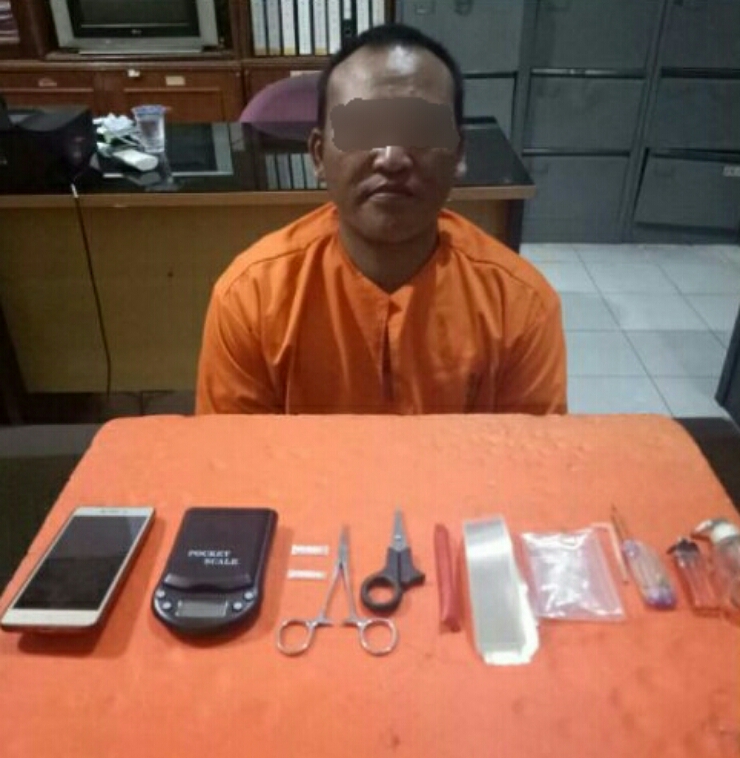 Seorang Pengedar Sabu Di Bekuk Polres Inhil Di Tembilahan Hulu