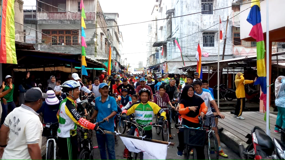 Sangat Meriah, 500 Peserta Ikuti Fun Bike yang Digelar Komunitas Kuala Enok Gowes